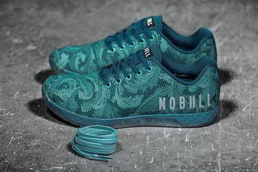 Nobull Superfabric Leaf Women's Trainers Green | Australia (SI1207)